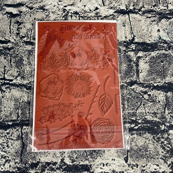 Club Scrap Rubber Unmounted Stamps Retreat 2016 Retreat Bouquet - Picture 4 of 8